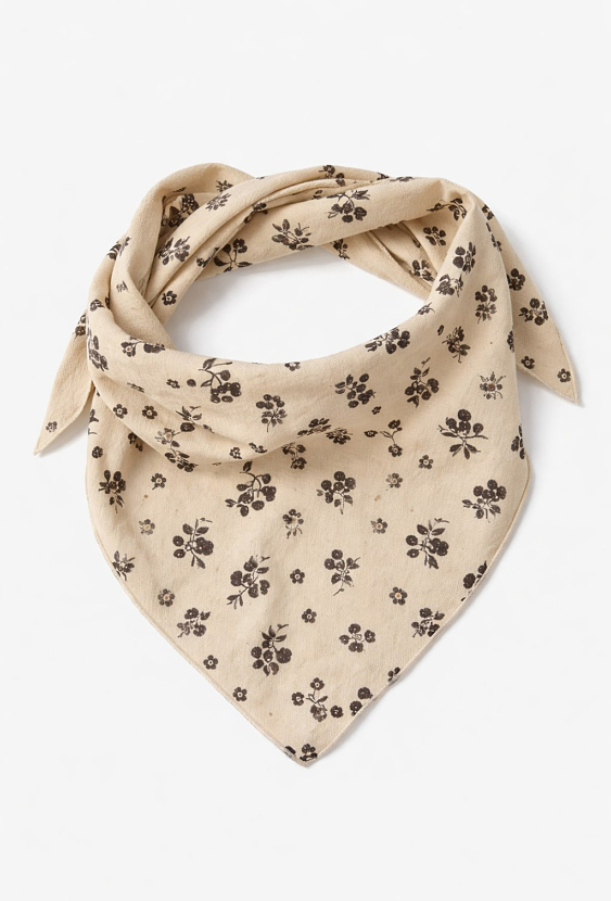 Chustka dla dziewczynki z kwiatowym printem