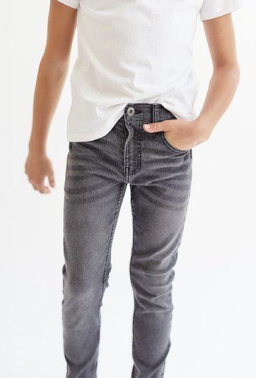 Szare spodnie jeansowe - slim