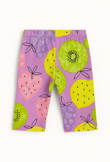 Legginsy 1/2 dziewczęce w owoce