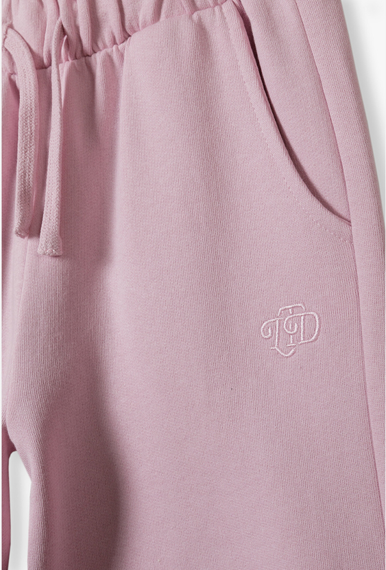 Spodnie dresowe dziewczęce 2-pak