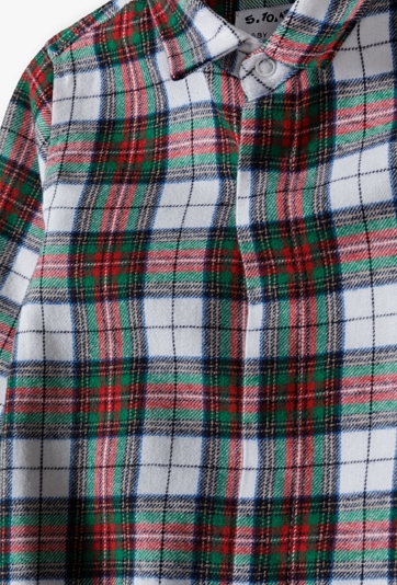 Bawełniane body w kratkę - FAMILY CONCEPT