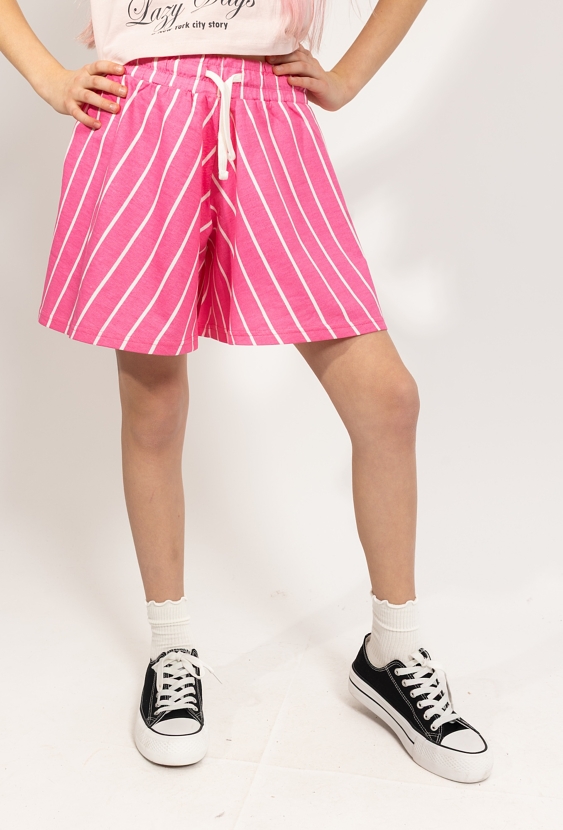 Szorty dziewczęce w paski