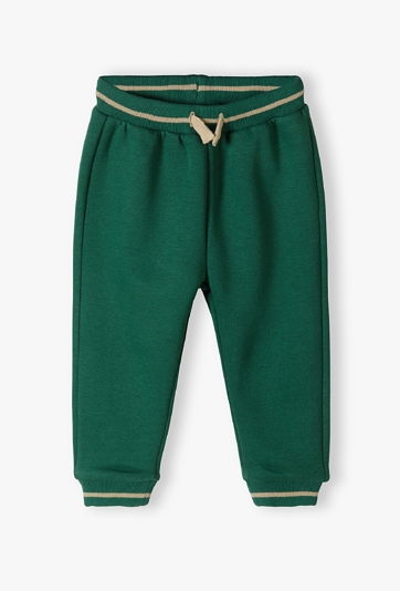 Zielone dresowe spodnie dla niemowlaka - 5.10.15.