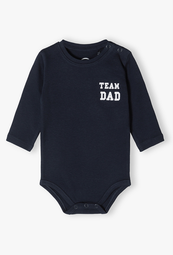 Body z długim rękawem dla niemowlaka chłopca Team Dad