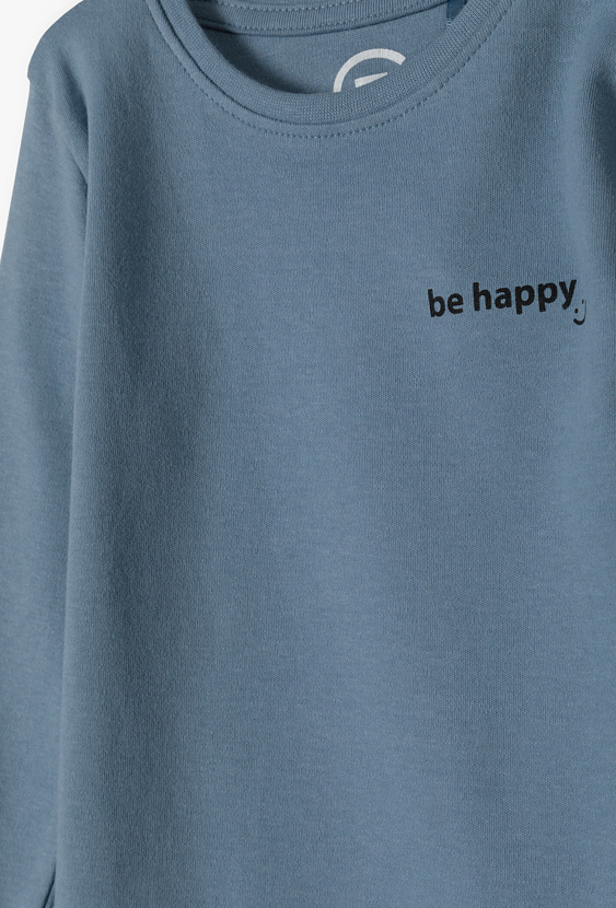 Body z długim rękawem dla niemowlaka “Be Happy”