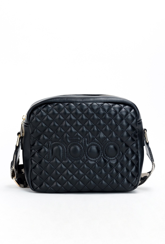 Pikowana listonoszka NOBO z paskiem w panterkę