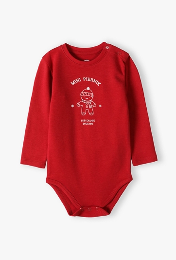 Body niemowlęce z napisem Mini piernik