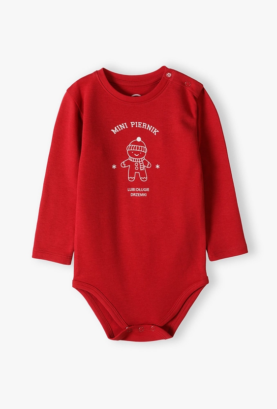Body niemowlęce z napisem Mini piernik