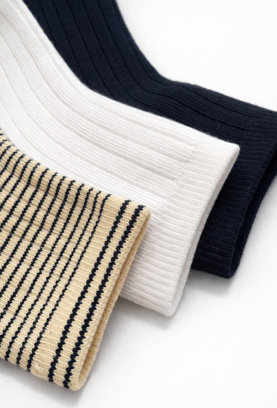 3-pak skarpetek dziecięcych w paski