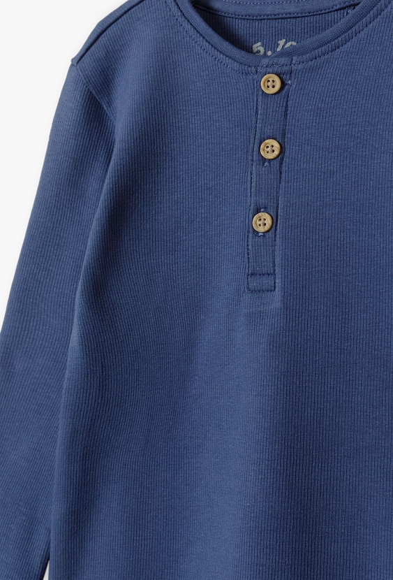 Body w prążki - niebieskie z długim rękawem - 5.10.15.