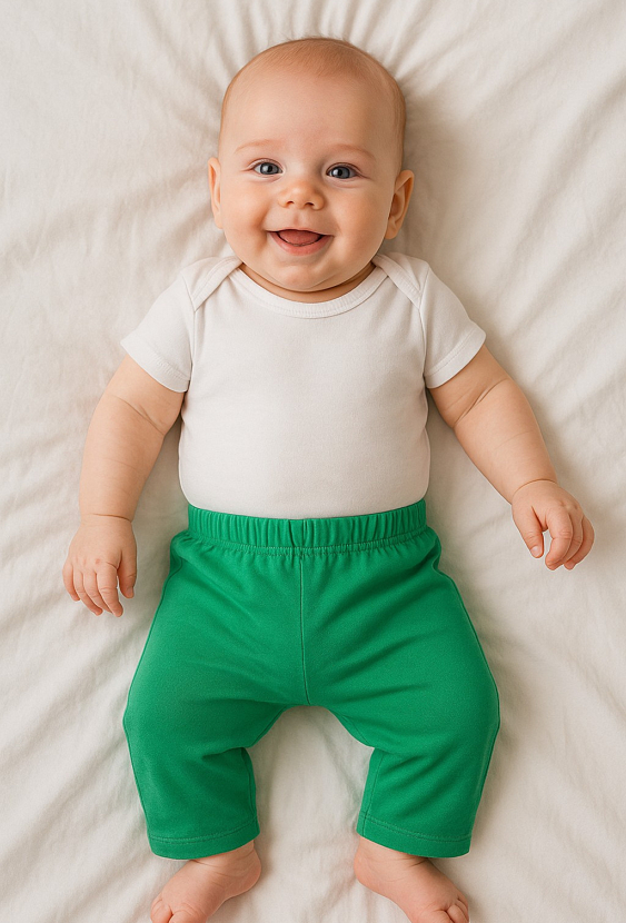 Spodnie dresowe niemowlęce na gumce