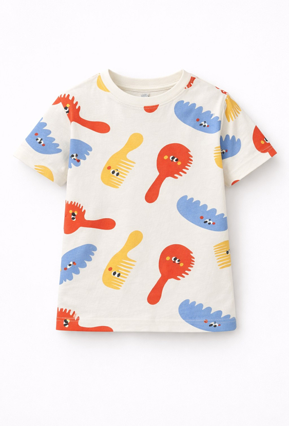 Koszulka dziecięca z motywem grzebieni