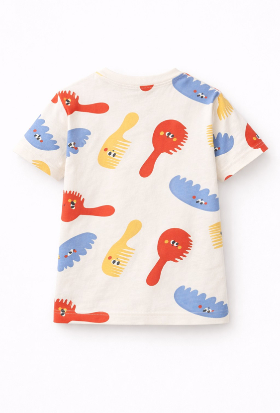 Koszulka dziecięca z motywem grzebieni