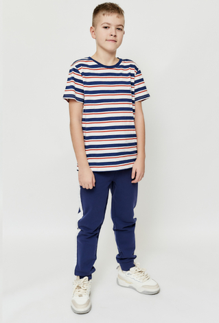 Granatowe spodnie dresowe z lampasami - Limited Edition