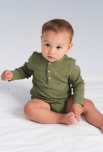 Zielone body z długim rękawem - 5.10.15.