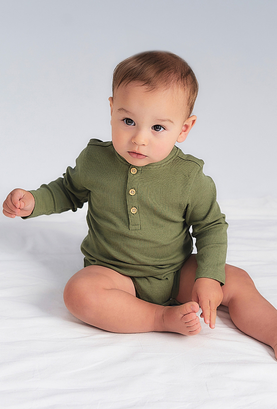 Zielone body z długim rękawem - 5.10.15.