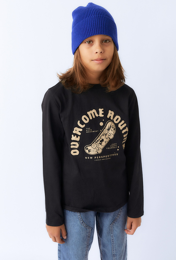 Bluzka chłopięca z długim rękawem