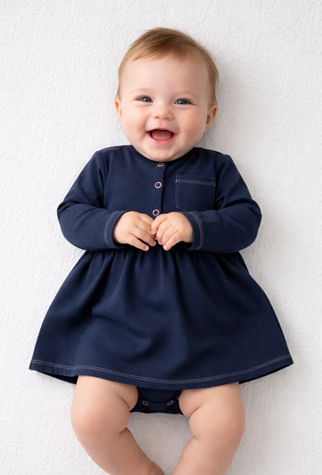 Sukienko - body dla niemowlaka z długim rękawem - 5.10.15.