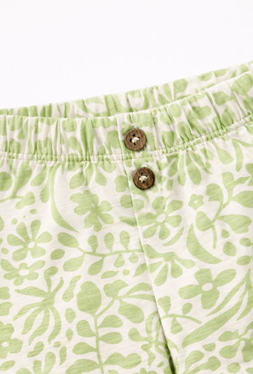 Krótkie spodenki z dzianiny dla dziewczynki