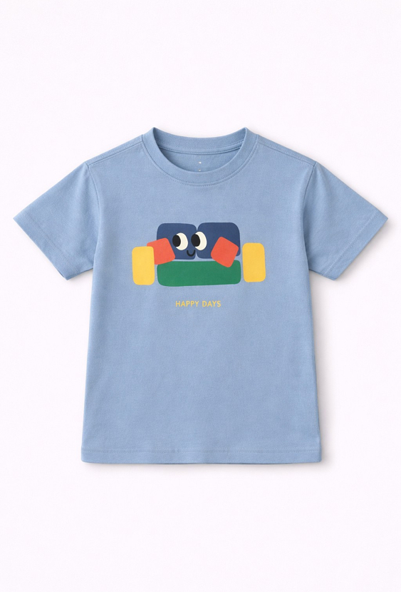 T-shirt chłopięcy z motywem kanapy „Happy Days”