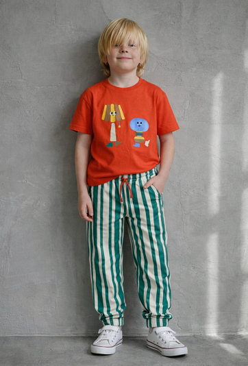 Spodnie dresowe comfort w pasy