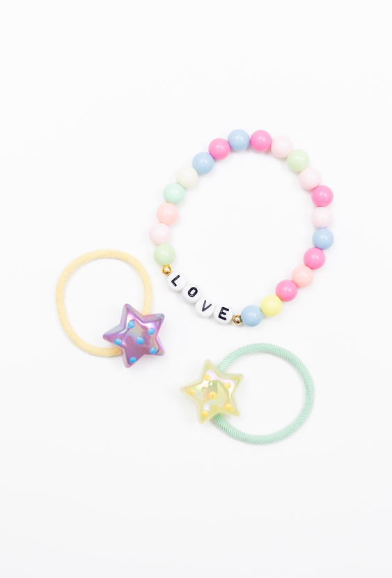 Gumki do włosów i bransoletka