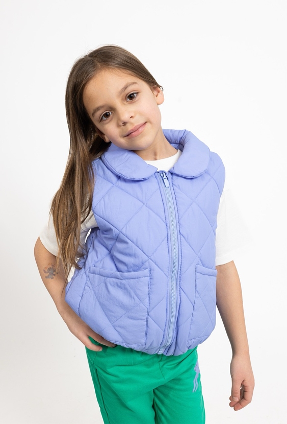 Bezrękawnik pikowany dla dziewczynki