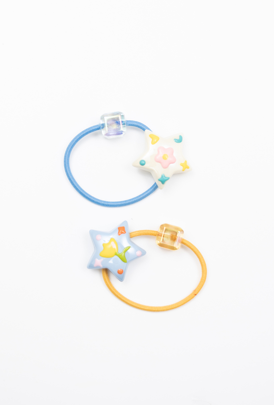 Gumki do włosów - gwiazdki i korlaiki