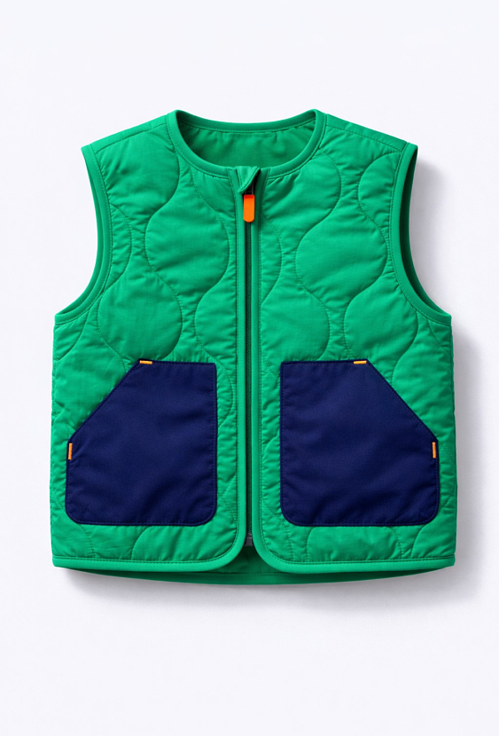 Bezrękawnik pikowany dla chłopca