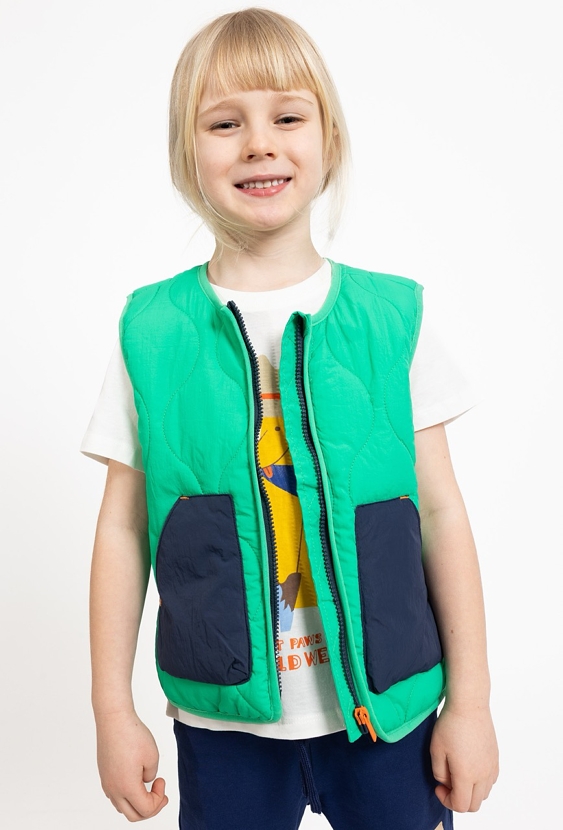 Bezrękawnik pikowany dla chłopca