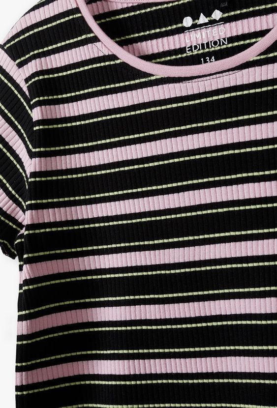 T-shirt dziewczęcy w paski