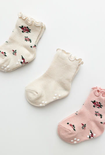 Skarpetki niemowlęce 3-pak - antypoślizgowe