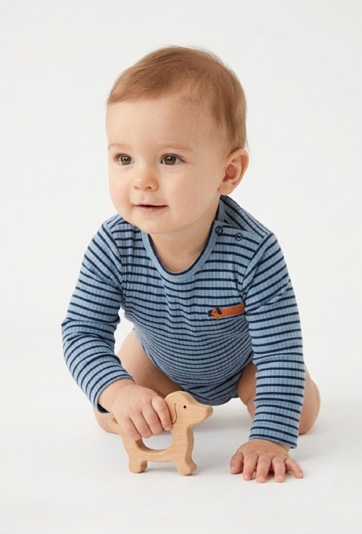 Body niemowlęce z długim rękawem „Grow with me” – piesek