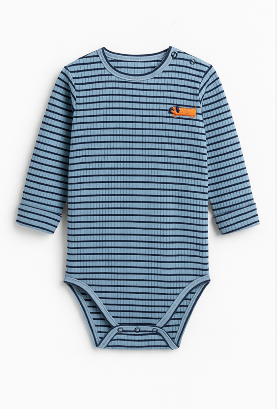 Body niemowlęce z długim rękawem „Grow with me” – piesek