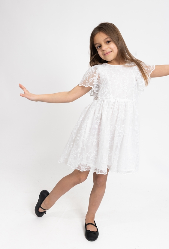 Sukienka z krótkim rękawem dla dziewczynki