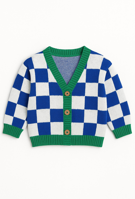 Sweter niemowlęcy zapinany na guziki