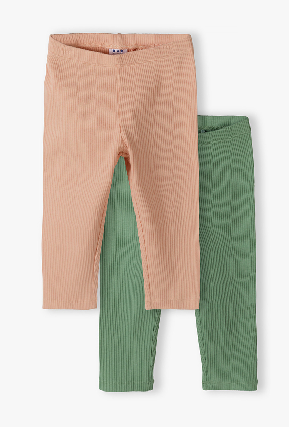 2-pak legginsów prążkowanych dla dziewczynki