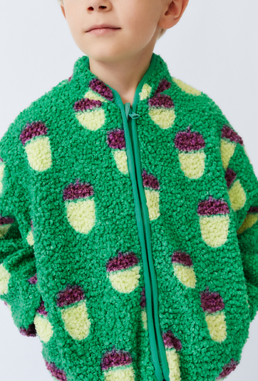 Kurtka przejściowa chłopięca – wzór żołędzie