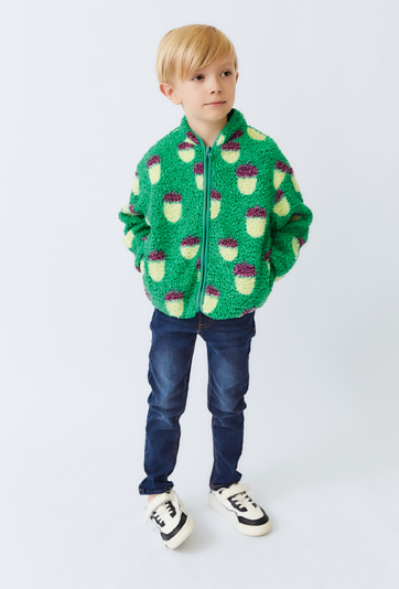 Kurtka przejściowa chłopięca – wzór żołędzie