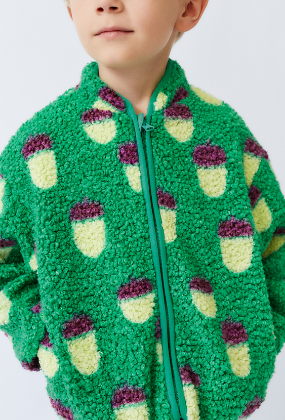 Kurtka przejściowa chłopięca – wzór żołędzie