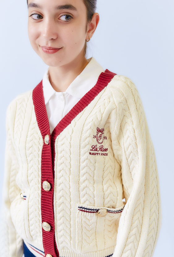 Rozpinany sweter dziewczęcy