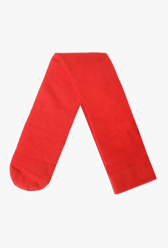 Czerwone, grube rajstopy dla dziewczynki