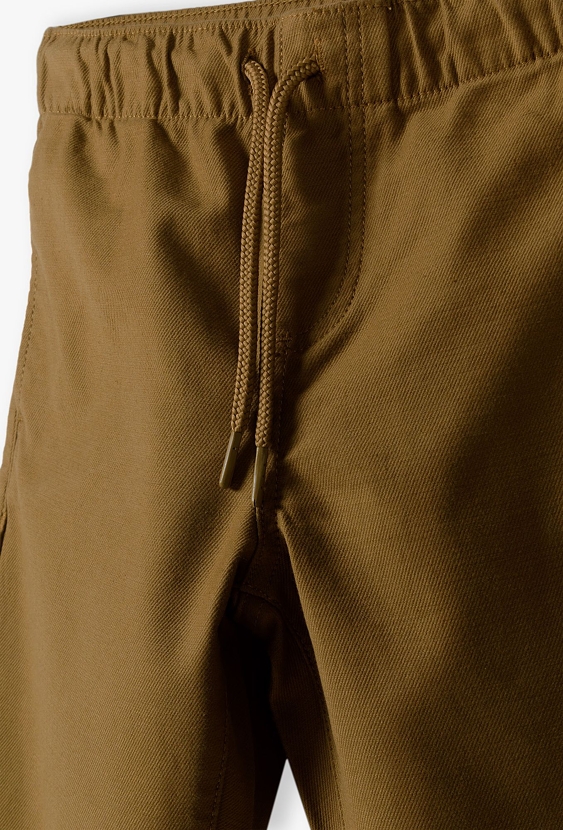 Spodnie dla chłopca - chinosy - Lincoln&Sharks - brązowe