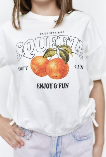 Dziewczęca koszulka z nadrukiem