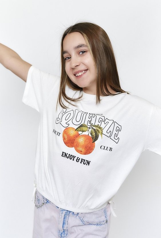 Dziewczęca koszulka z nadrukiem