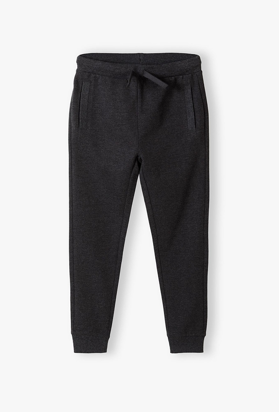 Szare spodnie dresowe dla chłopca - slim - Lincoln&Sharks