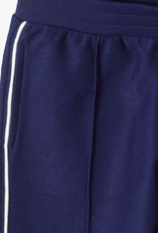 Granatowe spodnie dziewczęce - Wide Leg - Limited Edition