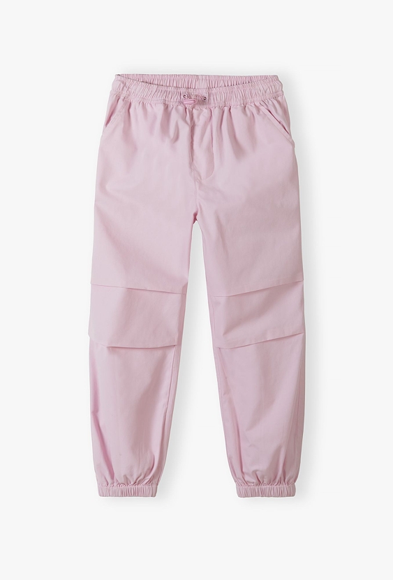 Różowe joggery dziewczęce