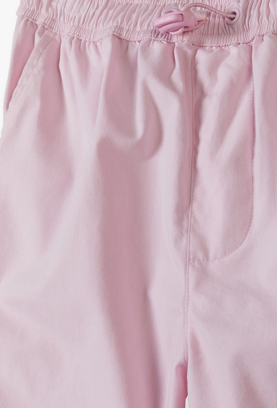 Różowe joggery dziewczęce