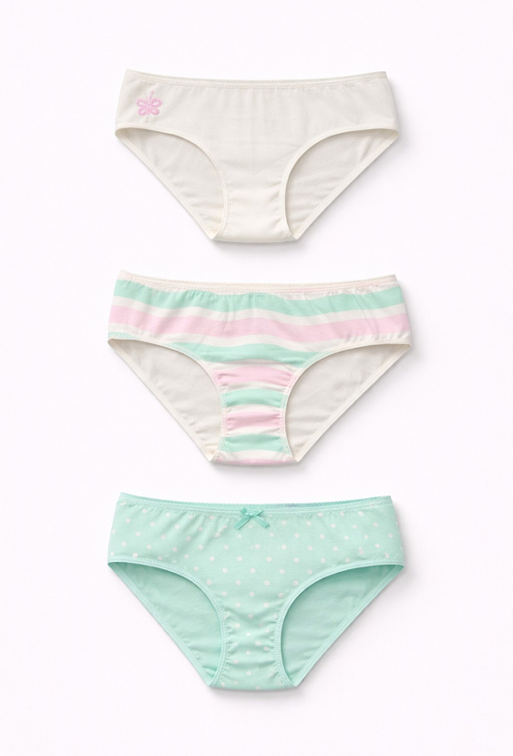 3-pak majtek dziewczęcych